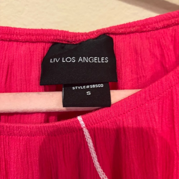 LIV Los Angeles Boho Top Blouse Fuchsia Pink
Size Small - Picture 2 of 8